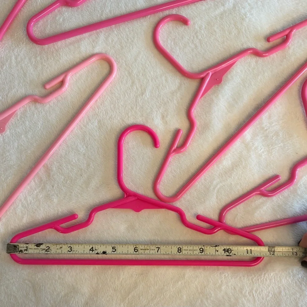 Lot of 10 Mixed Pink Plastic Children’s Hangers